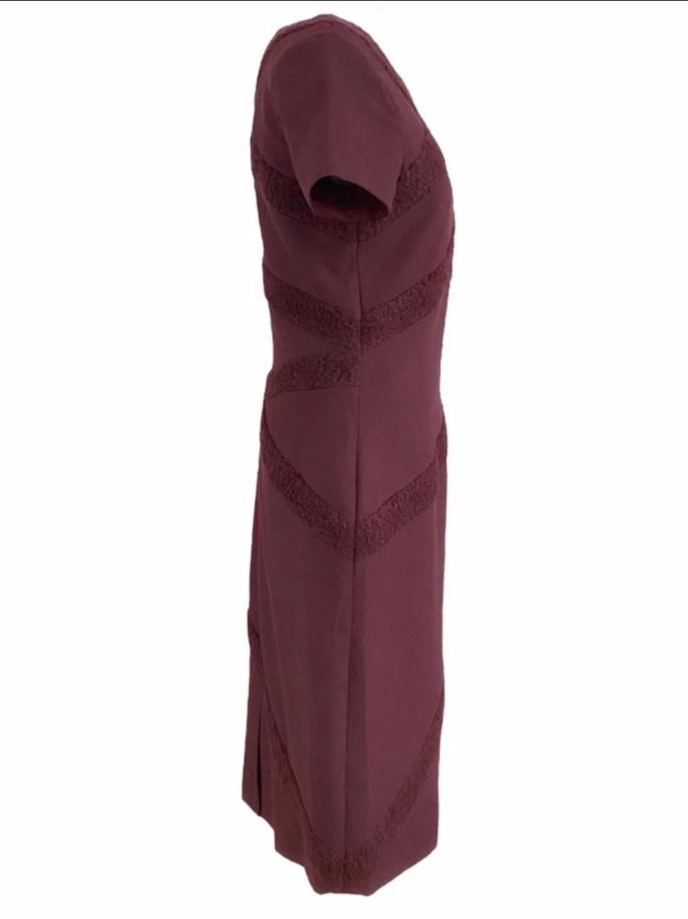 Raoul Garnet Marielle Burgundy
Wool Blend Textured
Contoured Midi Dress- 8 - Picture 3 of 7